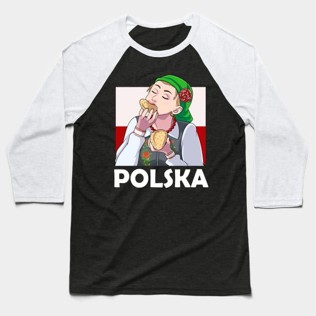 Dyngus Day Polska Pierogies Lover Baseball T-Shirt by Noseking